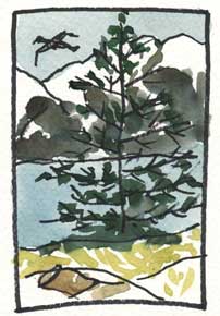 Painting of Resurrection Bay by your host Linda